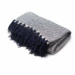Boho Comfort Throws - Navy Zigzag - Image 5