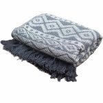Boho Comfort Throws - Grey Geometric - Image 3
