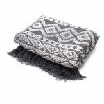 Boho Comfort Throws - Grey Geometric - Image 6